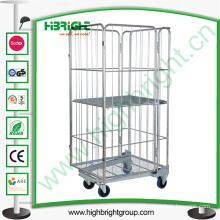 Wire Mesh Laundry Roll Cage Cart